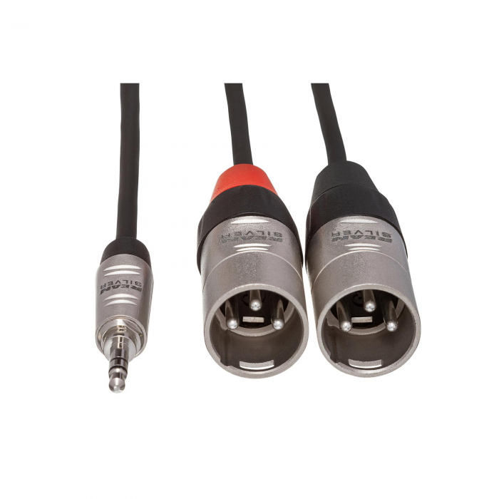 Hosa HMX-010Y - Splitter Jack 3.5mm Tata Stereo la 2 x XLR Tata - 3m [4]