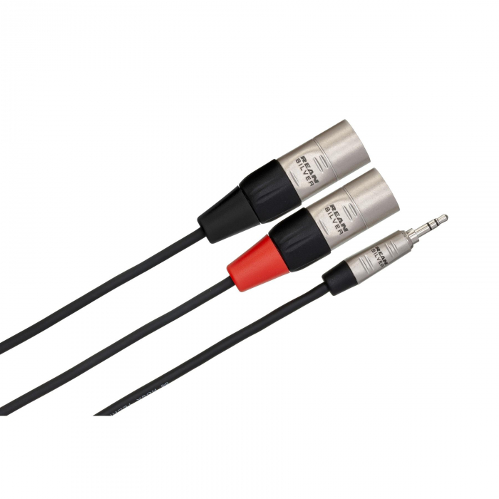 Hosa HMX-010Y - Splitter Jack 3.5mm Tata Stereo la 2 x XLR Tata - 3m [2]