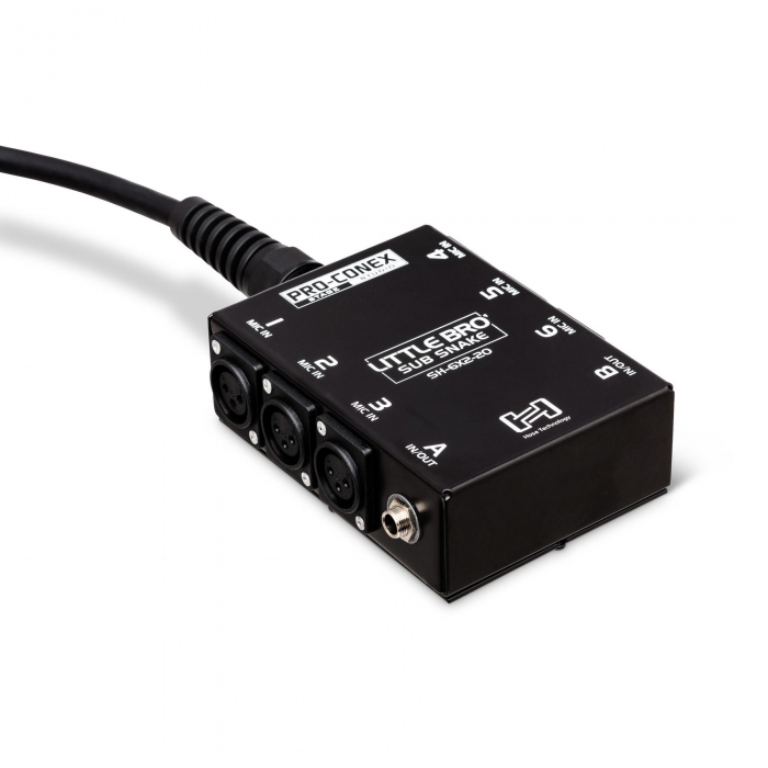 Hosa SH-6X2-20 - Stage Snake 6 x XLR, 2 x Jack 6.35mm - 6m [4]
