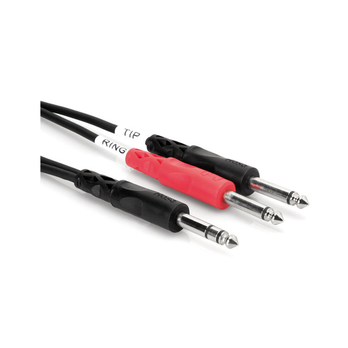 Hosa STP 202 - Splitter Audio - Jack 6.35mm Tata Stereo la 2 x Jack 6.35mm Tata Mono - 2m [1]
