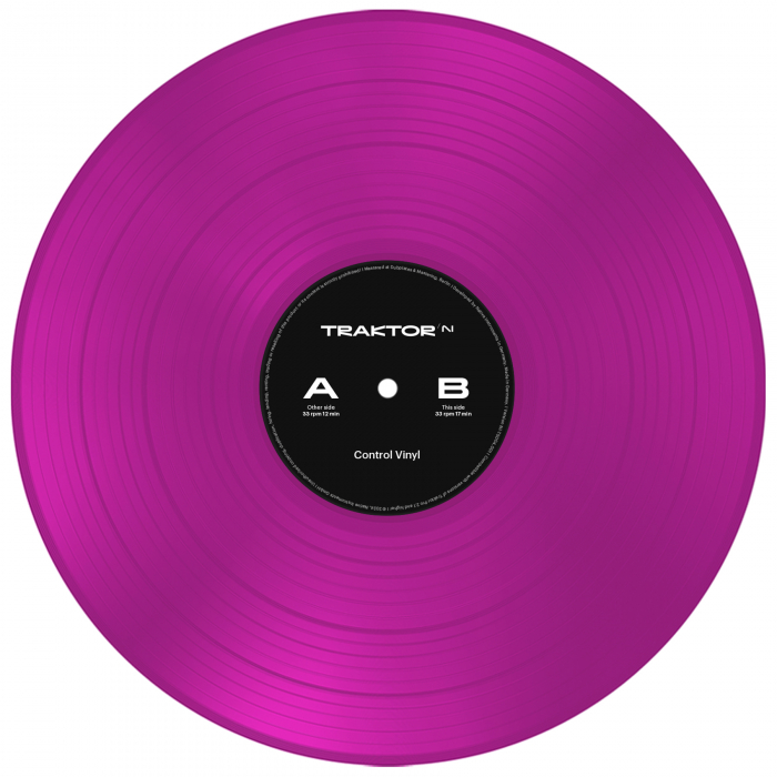 Native Instruments Traktor Control  Vinyl Neon Pink Transparent [1]