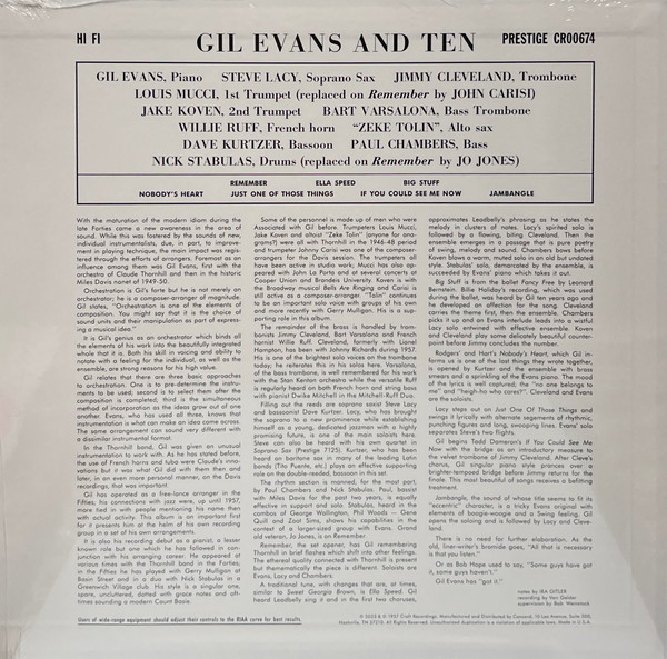 Gil Evans - Gil Evans & Ten (Mono Edition) [2]