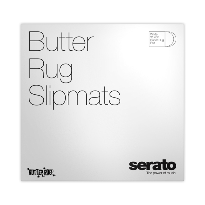 Serato Butter Rugs Slipmats White (Pair) [3]