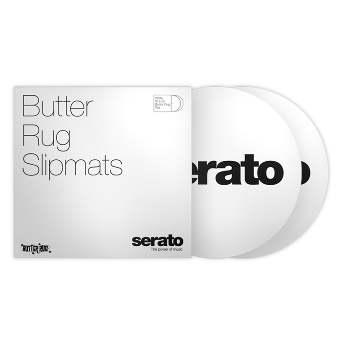 Serato Butter Rugs Slipmats White (Pair) [2]