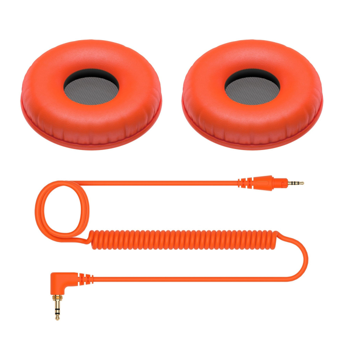 Set Bureti si Cablu pentru Pioneer DJ HDJ CUE1 (orange) [2]