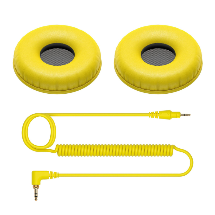 Set Bureti si Cablu pentru Pioneer DJ HDJ CUE1 (yellow) [2]