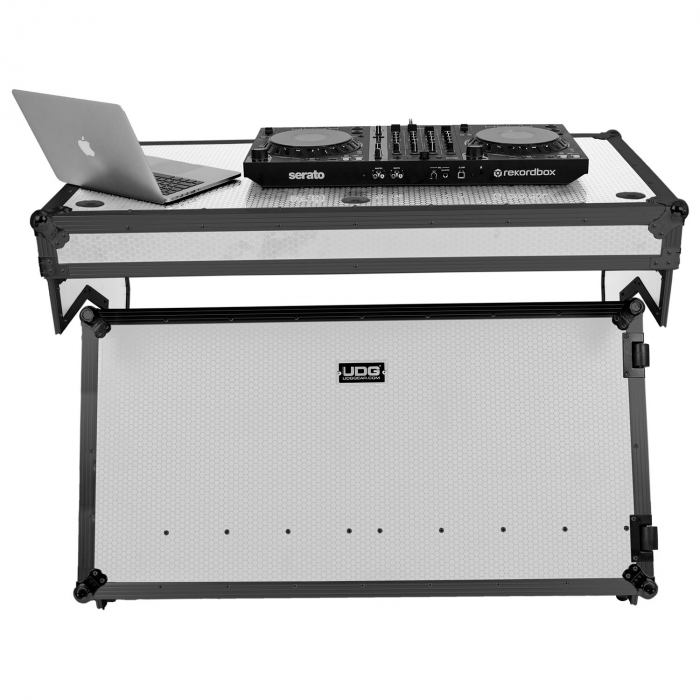 UDG Ultimate Flight Case Portable Z-Style DJ Table Silver Plus (Wheels) [8]