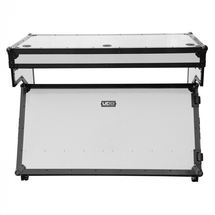 UDG Ultimate Flight Case Portable Z-Style DJ Table Silver Plus (Wheels) [3]