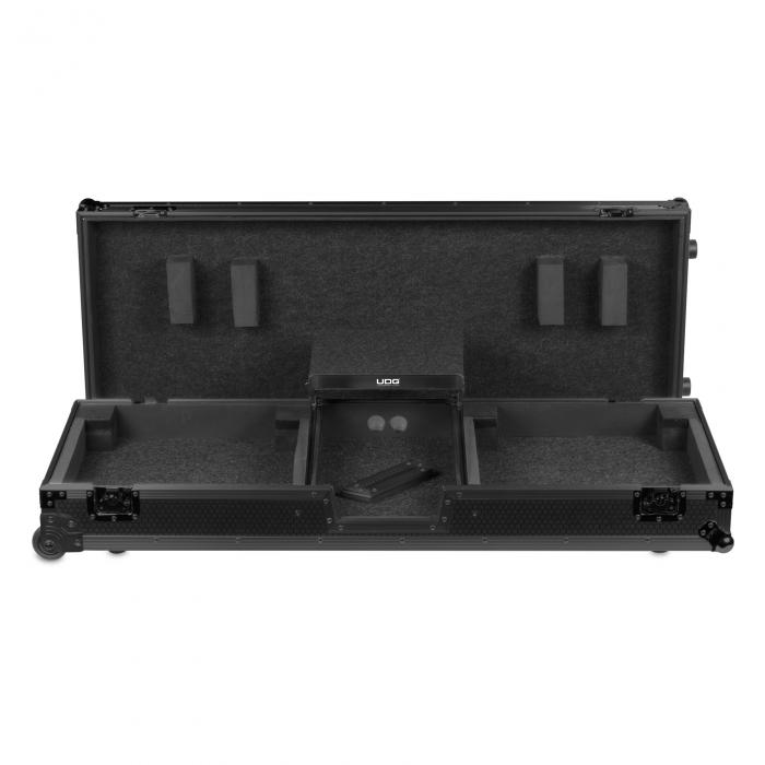 UDG Ultimate Flight Case Set PLX9/SL1200 Black MK2 Plus (Laptop Shelf + Wheels) [3]