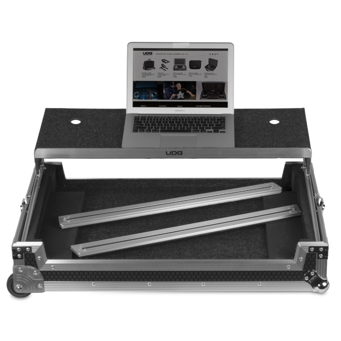 UDG Ultimate Flight Case MultiFormat XXL Silver Plus (Laptop Shelf, Trolley & Wheels) [2]
