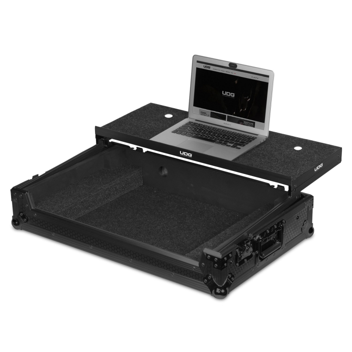 UDG Ultimate Flight Case Pioneer DJ DDJ-1000 Black Plus (Laptop Shelf+Wheels) [14]
