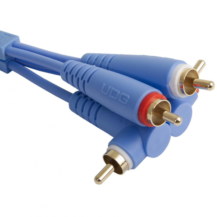 UDG Ultimate Set RCA Straight - RCA Angled 3m - Blue [2]