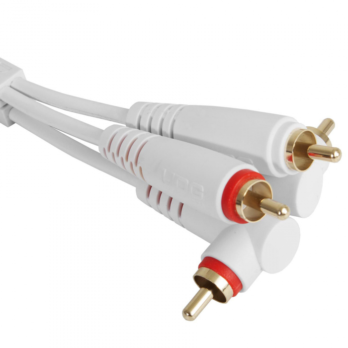 UDG Ultimate Set RCA Straight - RCA Angled 3m - White [2]