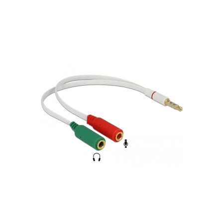 Adaptoare - Adaptor Jack 3.5mm TRRS la 2 x jack mama