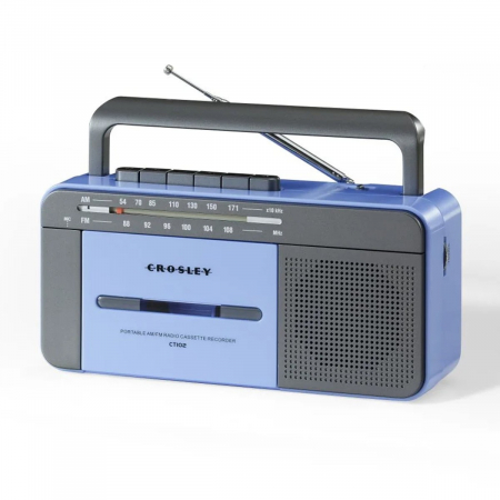 EOL - Crosley Cassette Player Bluetooth Blue/Grey