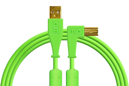 Cabluri DjTechTools - DjTechTools Chroma Cable USB 90 grade (green)