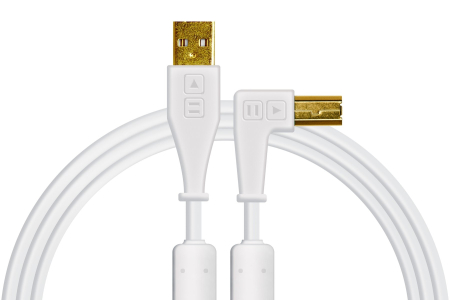 Cabluri DjTechTools - DjTechTools Chroma Cable USB 90 grade (white)