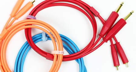 DjTechTools Chroma Cables Audio Jack 6.5 to Jack 6.5 Stereo (blue) [2]