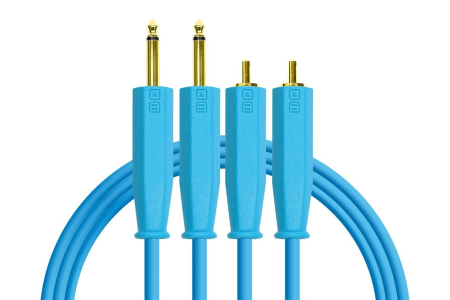 EOL - DjTechTools Chroma Cables Audio RCA to Jack 6.5 Stereo (blue)