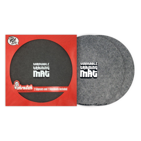 Echipamente DJ - Dr Suzuki 12 inch slipmats w/ slipsheets - Grey (TTW edition)