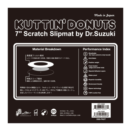Dr.Suzuki 7 inch Kuttin Donuts Slipmats Scratch [3]