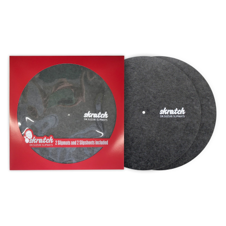 Echipamente DJ - Dr Suzuki Scratch 12 inch slipmats w/ slipsheets (Clasic edition)