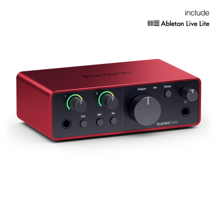 Placi audio USB - Focusrite Scarlett Solo 4th Gen