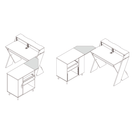 Glorious Modular Side Rack Adapter White [6]