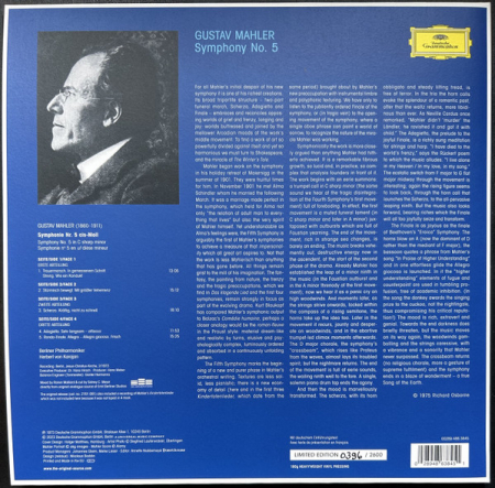 Herbert von Karajan Mahler - Symphony No. 5 (The Original Source Series) [1]