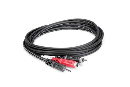 Hosa CMR 210 - Cablu Stereo Breakout, Jack 3.5mm Tata Stereo la 2 x RCA Tata - 3m [1]