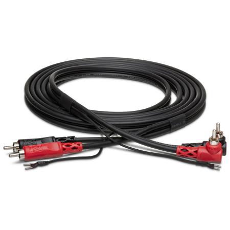 Cabluri - Hosa CRA-203DJ - Set Cabluri RCA Tata la RCA Tata cu Ground - 3m