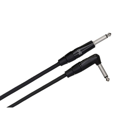 Hosa HGTR-015R - Cablu de chitara, Jack 6.35mm Tata Mono 90 grade la Jack 6.35mm Tata Mono - 4.5m [1]