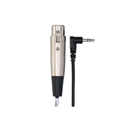 Hosa XVM-101F - Cablu microfon Camcorder, XLR Mama la Jack 3.5mm Tata Mono 90 grade - 0.3m [1]