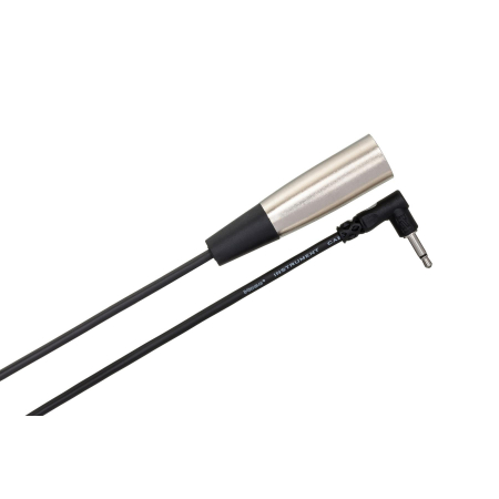 Cabluri - Hosa XVM-305M - Cablu microfon Camcorder, XLR Tata la Jack 3.5mm 90 grade - 1.5m