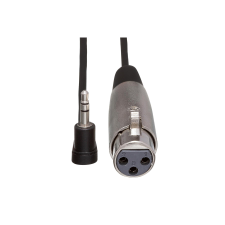 Hosa XVS-101F - Cablu microfon Camcorder, XLR Mama la Jack 3.5mm Tata Stereo 90 grade - 0.3m [2]