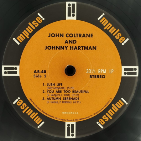 John Coltrane And Johnny Hartman - John Coltrane and Johnny Hartman [2]