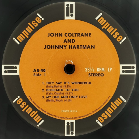 John Coltrane And Johnny Hartman - John Coltrane and Johnny Hartman [3]