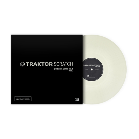 Traktor Scratch Vinyl White MKII Control vinyl Native instruments