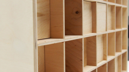 Panou Acustic Diffuser QRD 2D 7N Palisandru 60x60x10cm [2]