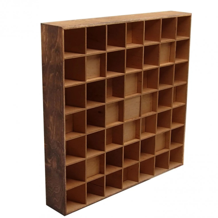 Tratament Acustic - Panou Acustic Diffuser QRD 2D 7N Palisandru 60x60x10cm