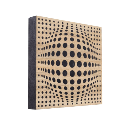 Tratament Acustic - Panou Acustic FiberPRO AcouSphere 60x60x10cm Stejar Gri