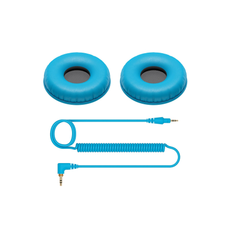 Accesorii - Set Bureti si Cablu pentru Pioneer DJ HDJ CUE1 (blue)