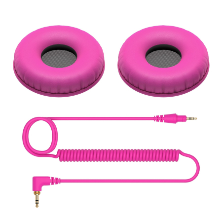 Set Bureti si Cablu pentru Pioneer DJ HDJ CUE1 (pink) [1]