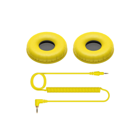 Accesorii - Set Bureti si Cablu pentru Pioneer DJ HDJ CUE1 (yellow)