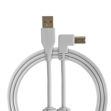 Cabluri - UDG Ultimate 3m Cable USB 2.0 White Angled