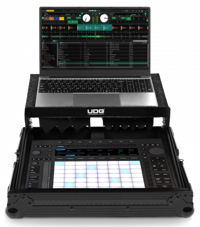 Flightcases - UDG Ultimate Flight Case Ableton Push 3 Black Plus (Laptop Shelf)
