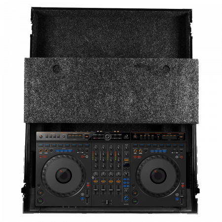 Flightcases - UDG Ultimate Flight Case AlphaTheta DDJ-GRV6 Black Plus (Laptop Shelf)