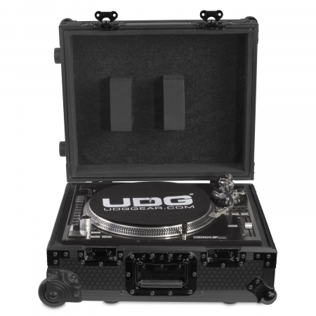 Flightcases - UDG Ultimate Flight Case Multi Format Turntable Black MK2 Plus (Trolley & Wheels)