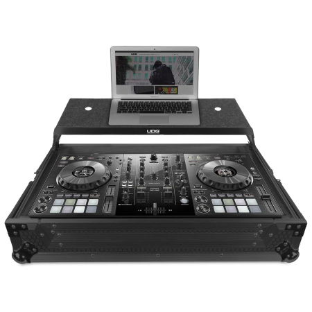 EOL - UDG Ultimate Flight Case Pioneer DDJ-800 Black Plus (Laptop Shelf)