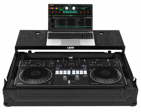 Flightcases - UDG Ultimate Flight Case Pioneer DDJ-REV5 Black Plus (Laptop Shelf)